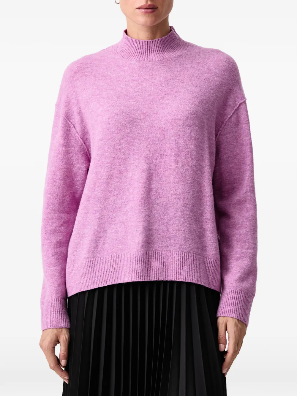 Marc O'Polo high-neck dropped-shoulder sweater Roze