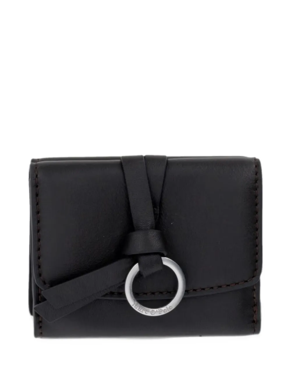 Marc O'Polo Leni ring-detail leather wallet - Marrone