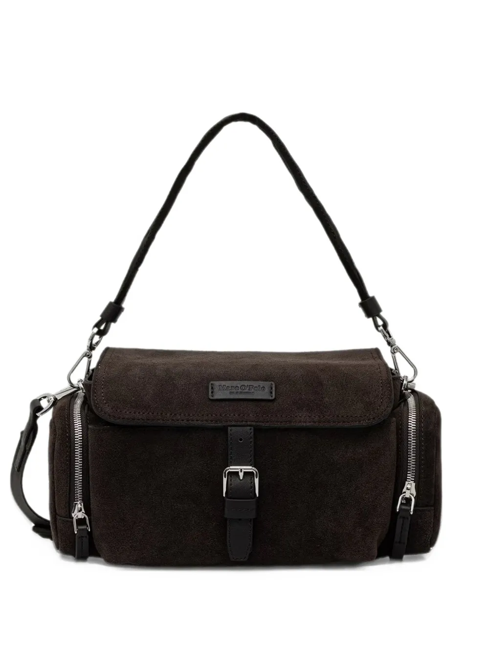 Marc O'Polo Carmen buckle-detail shoulder bag Bruin