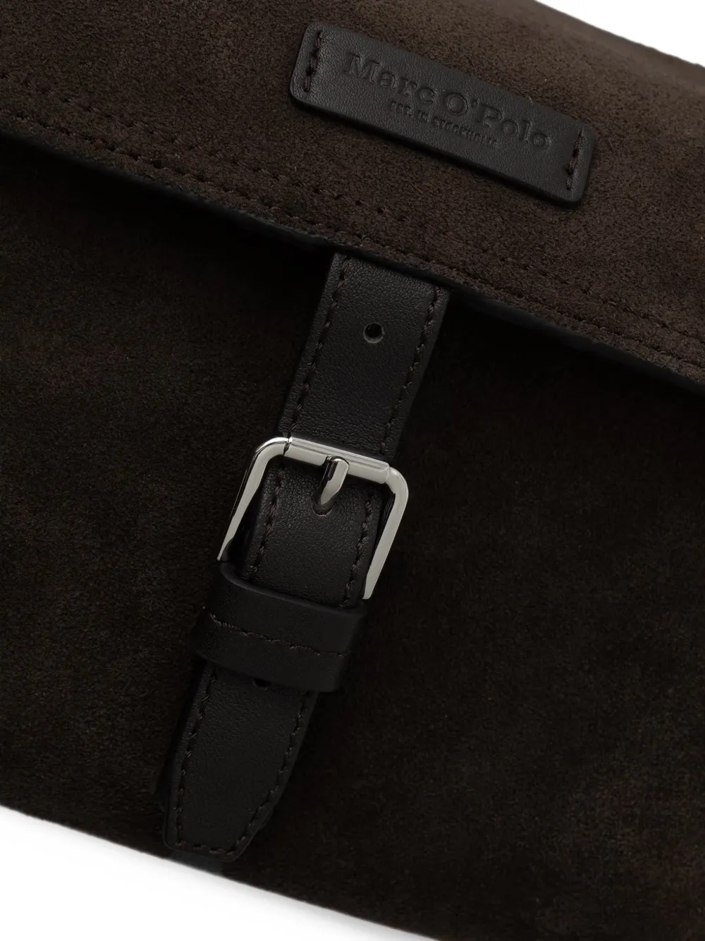 Marc O'Polo Carmen buckle-detail shoulder bag Bruin
