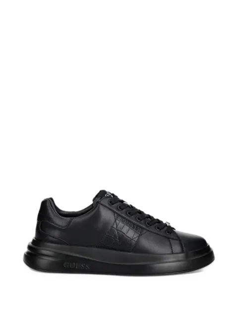 GUESS USA croc-effect panelled sneakers