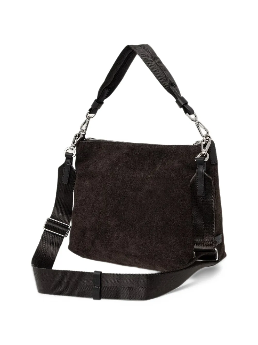 Marc O'Polo Caren buckle-detail suede shoulder bag Bruin