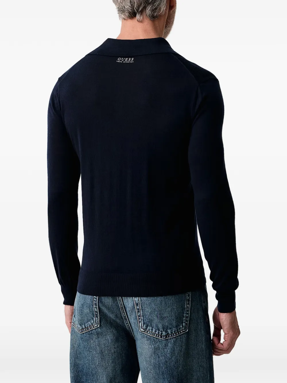 GUESS USA Tech Stretch polotrui Blauw
