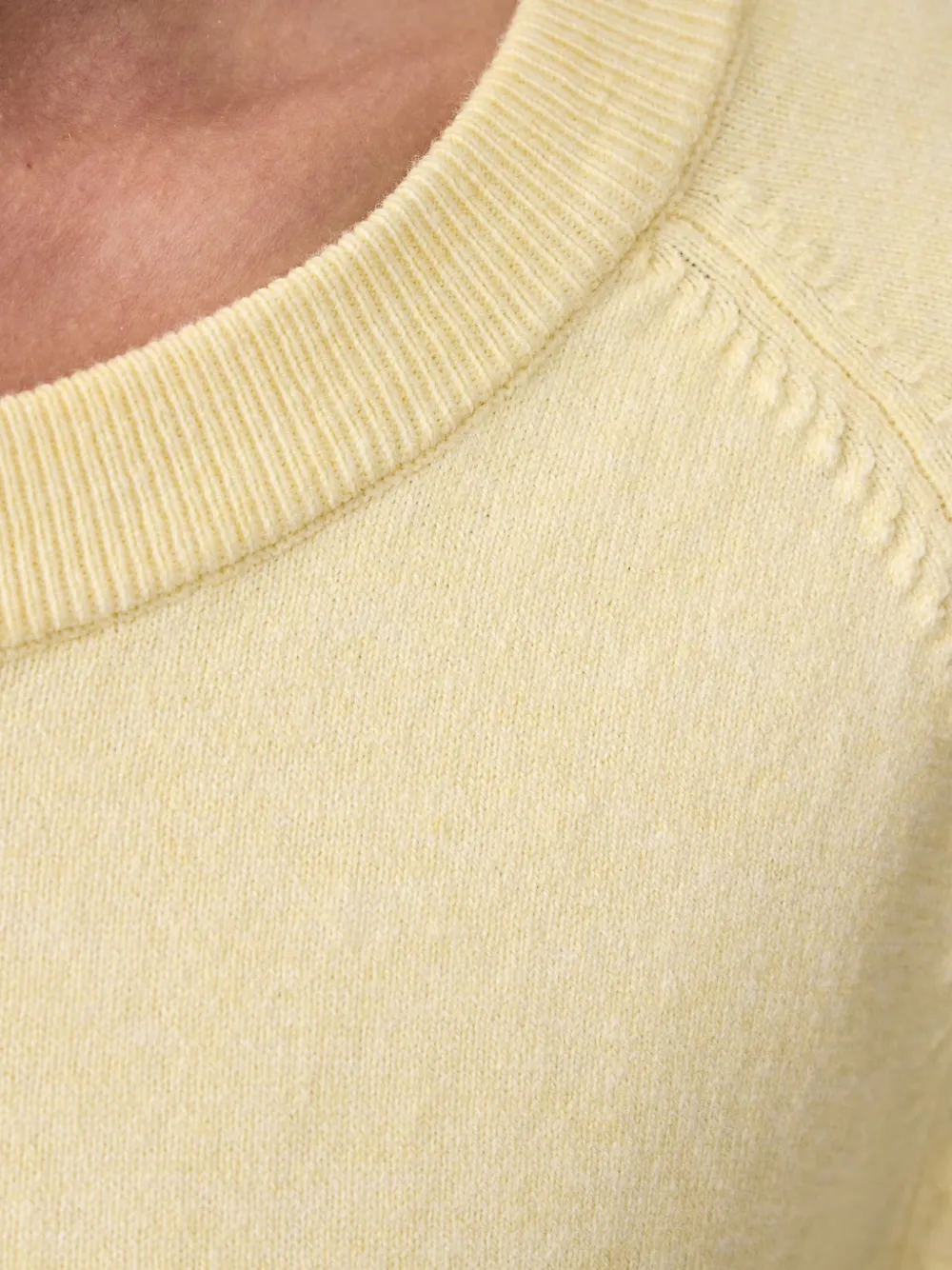 Marc O'Polo long-sleeve round-neck sweater Geel