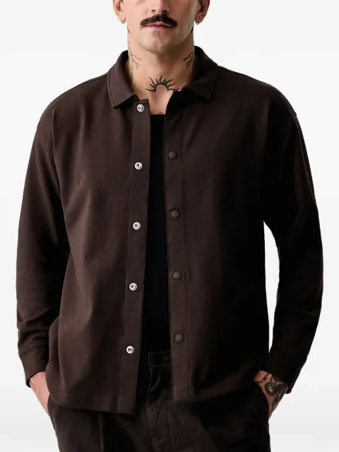 Marc O'Polo logo-engraved snap-button shirt