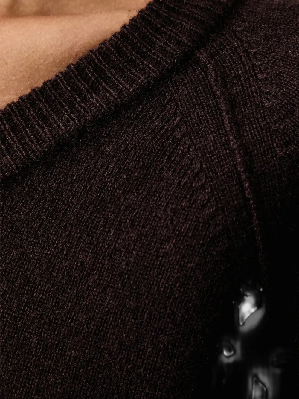 Marc O'Polo V-neck raglan-sleeve sweater Bruin