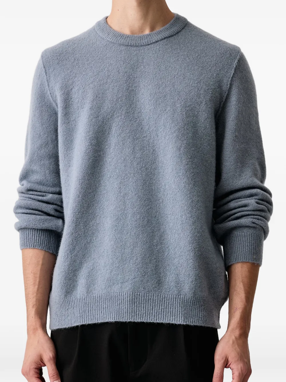 Marc O'Polo crew-neck ribbed-trim sweater Grijs
