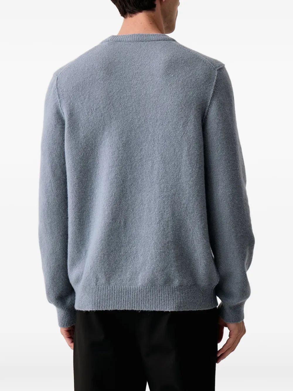 Marc O'Polo crew-neck ribbed-trim sweater Grijs