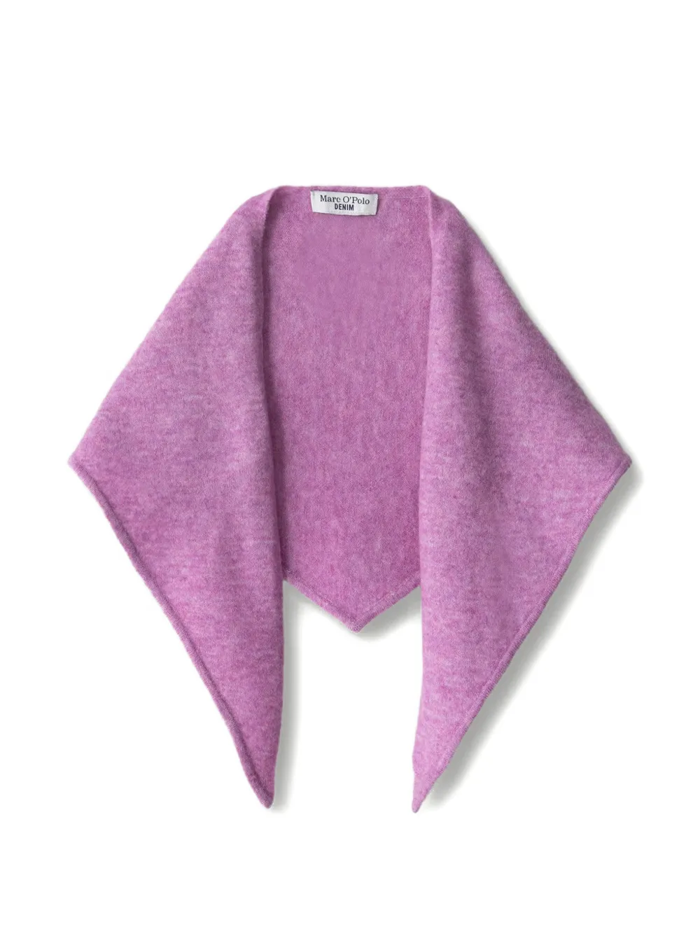 Marc O'Polo triangular knitted scarf Roze
