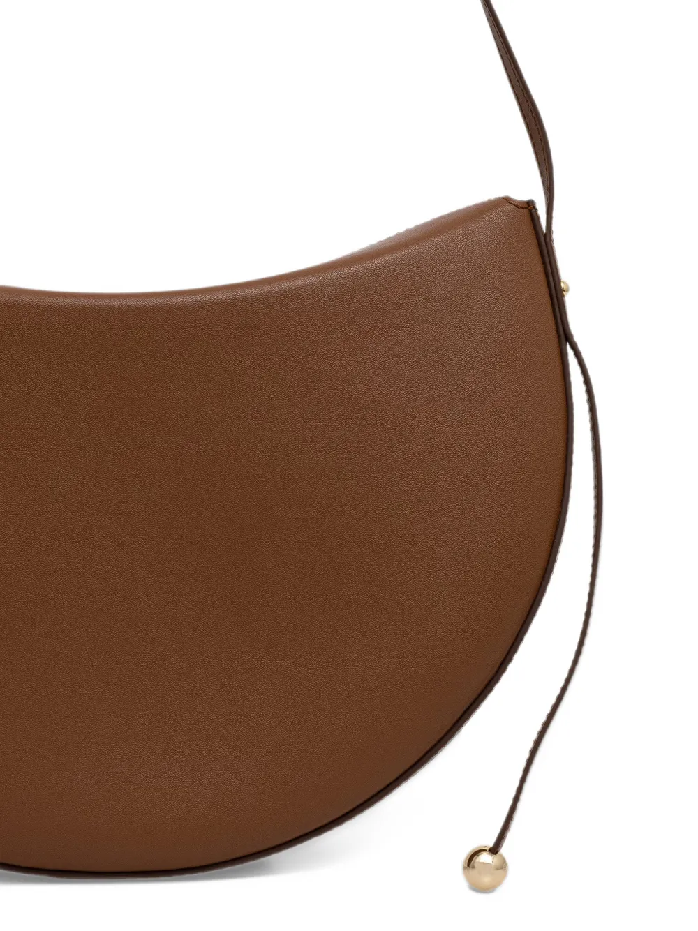 Furla medium Moonstone crescent shoulder bag Bruin