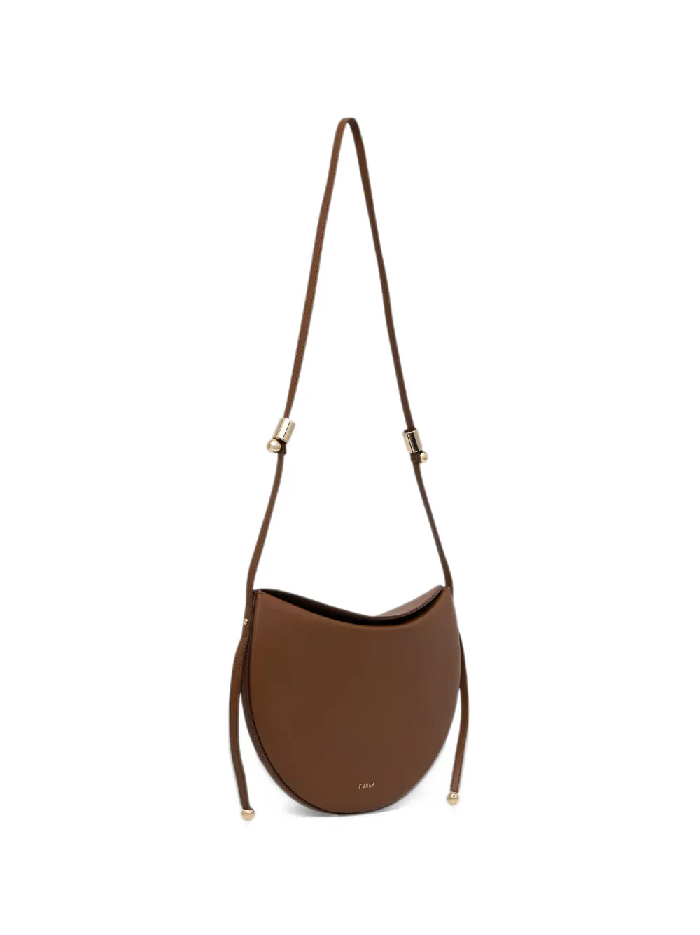 Furla Moonstone crescent shoulder bag - Marrone