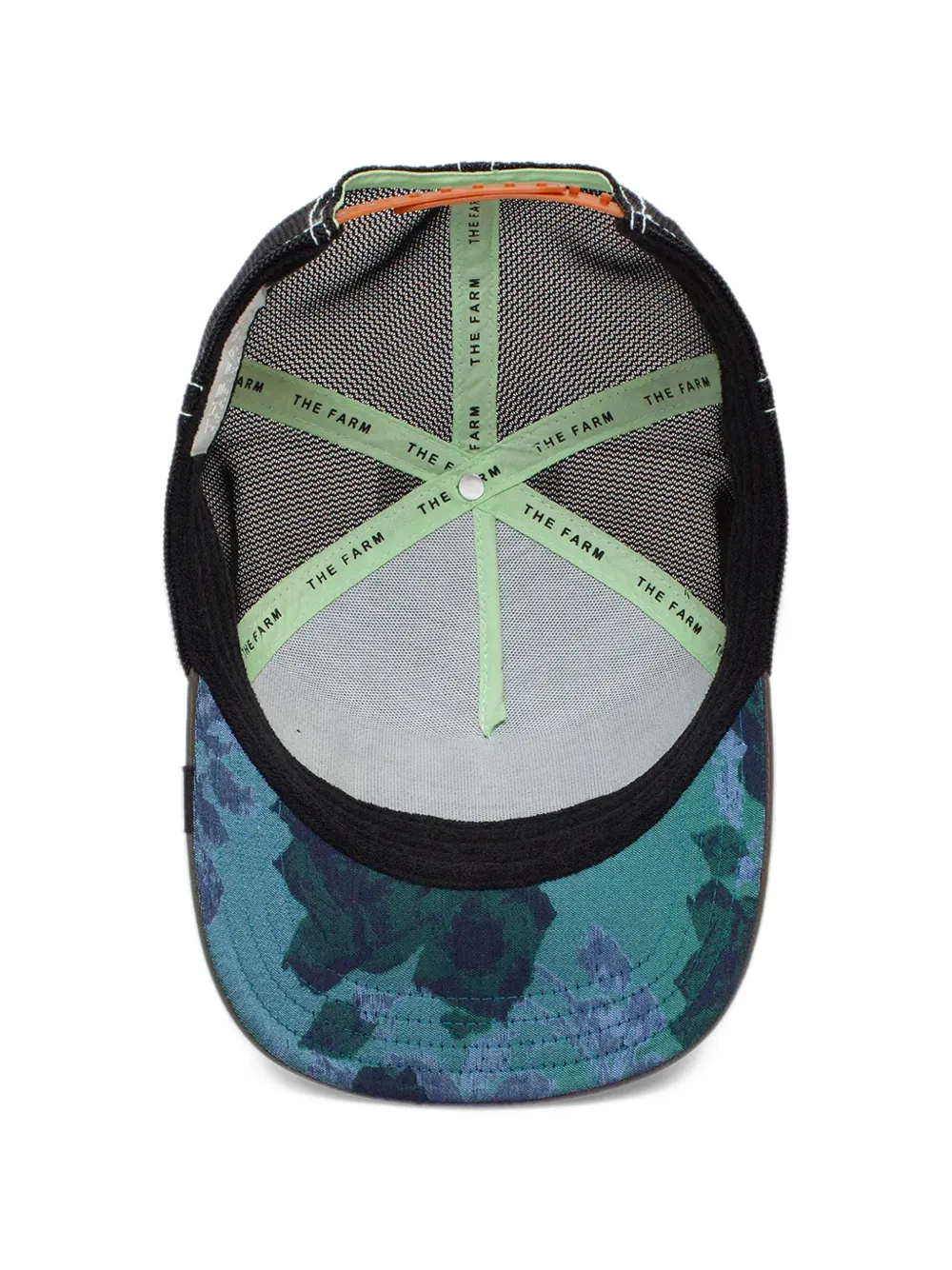 GOORIN BROS Moon Songs truckerpet met bloemenprint en motpatch Zwart