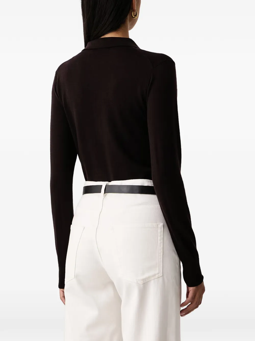 FRACOMINA button-up long-sleeve bodysuit Bruin