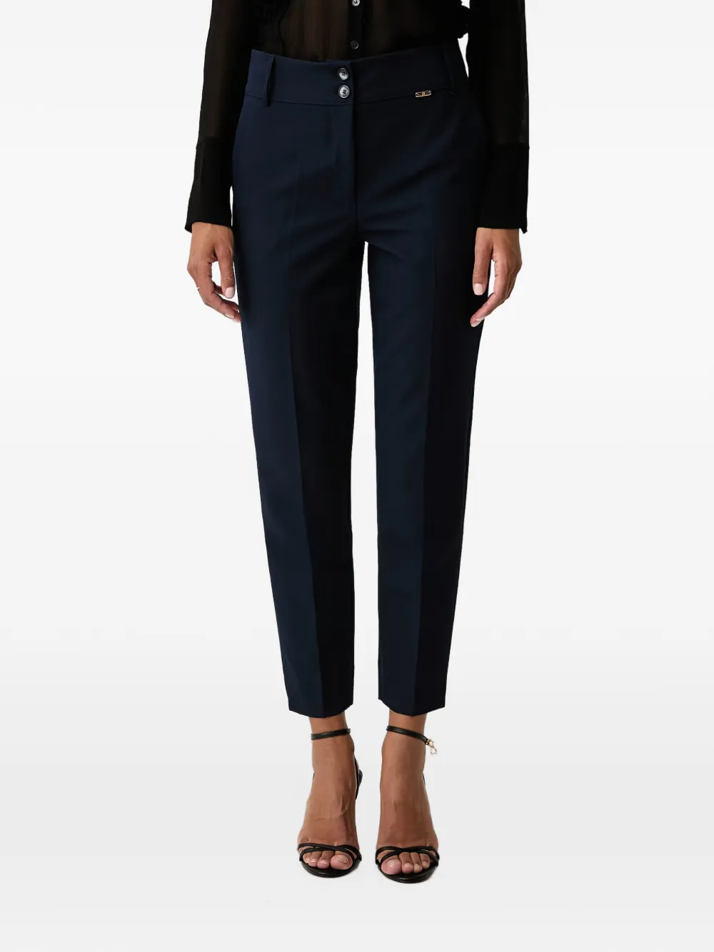 FRACOMINA pressed-crease tailored trousers Blauw