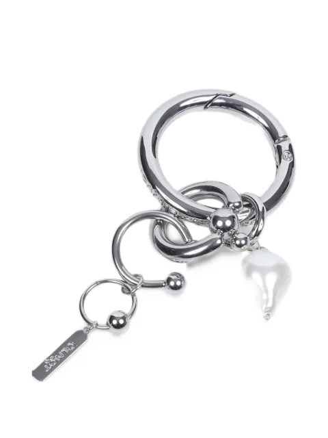 Justine Clenquet Laurie faux-pearl keychain