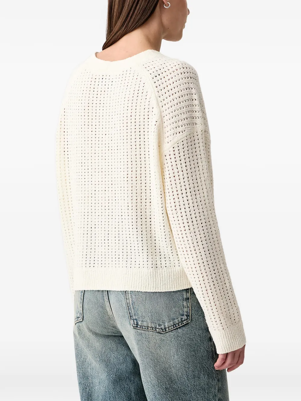 Marc O'Polo pointelle-knit cardigan Beige