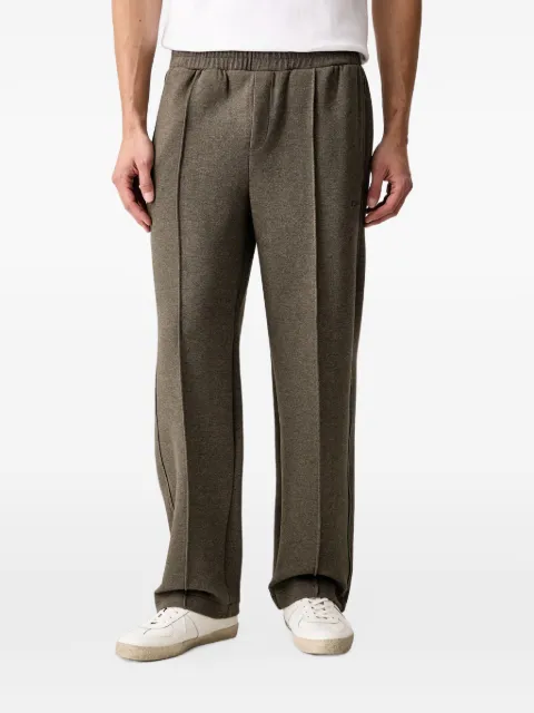 GUESS USA logo-embroidered pintuck-detail track pants