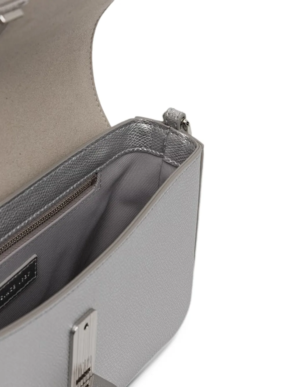 Furla small Iride metallic leather cross body bag Zilver