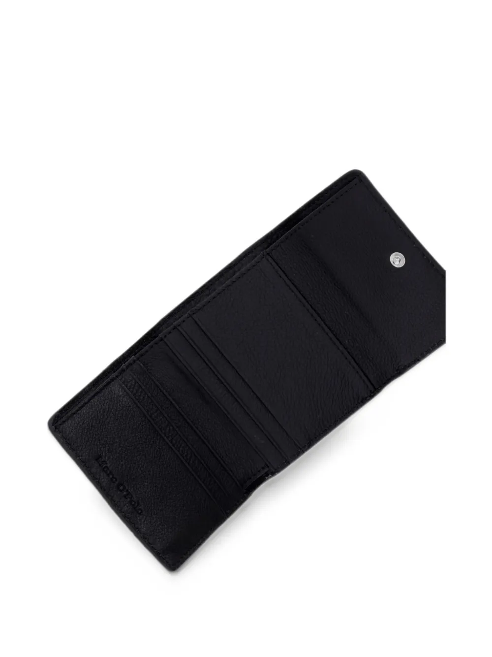 Marc O'Polo Jean logo-debossed leather wallet Zwart