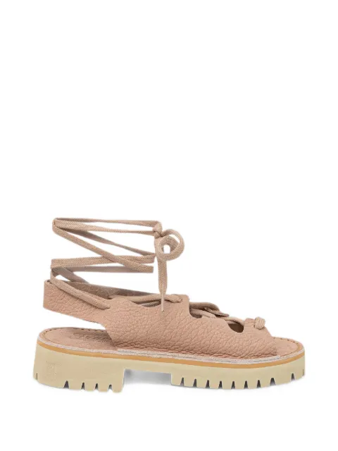 Fracap lace-up ridged-sole sandals