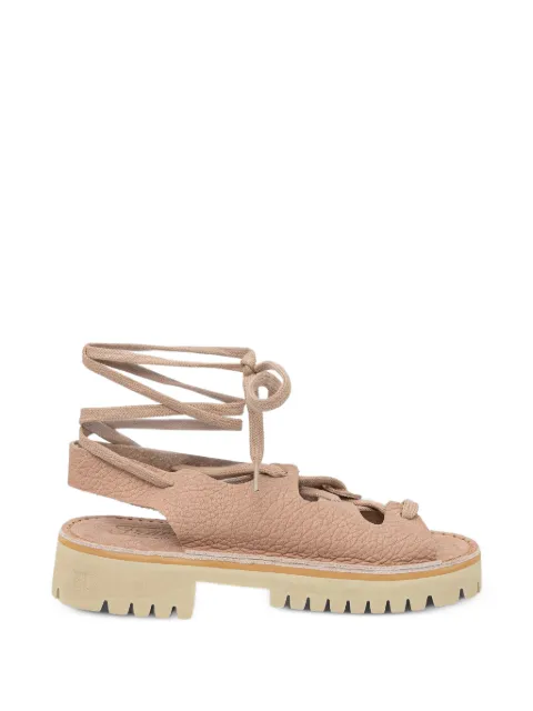 Fracap lace-up ridged-sole sandals