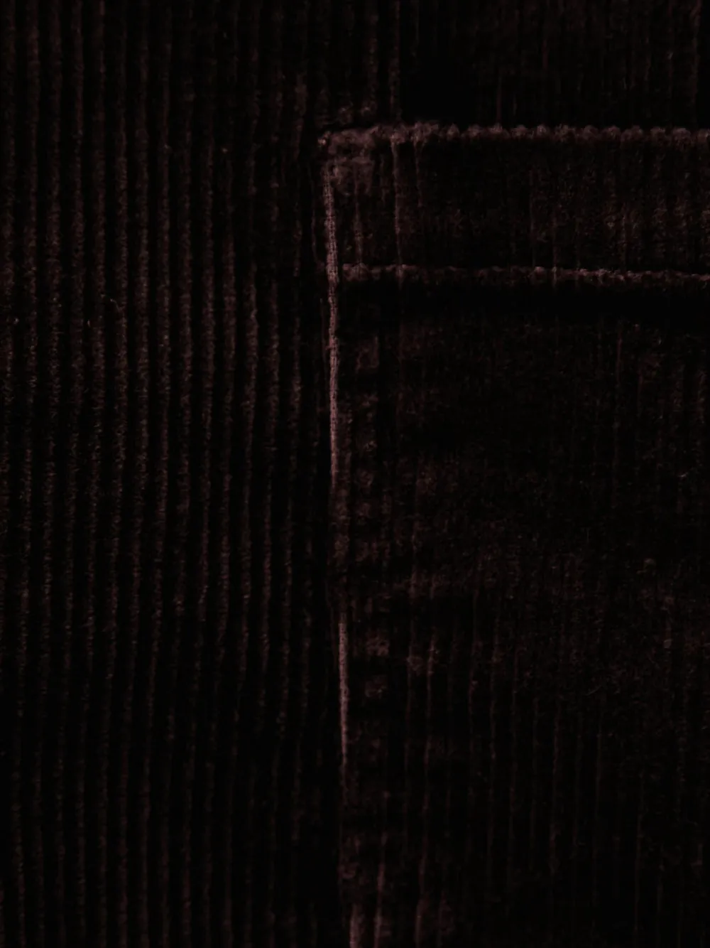 Marc O'Polo corduroy V-neck mini dress Bruin
