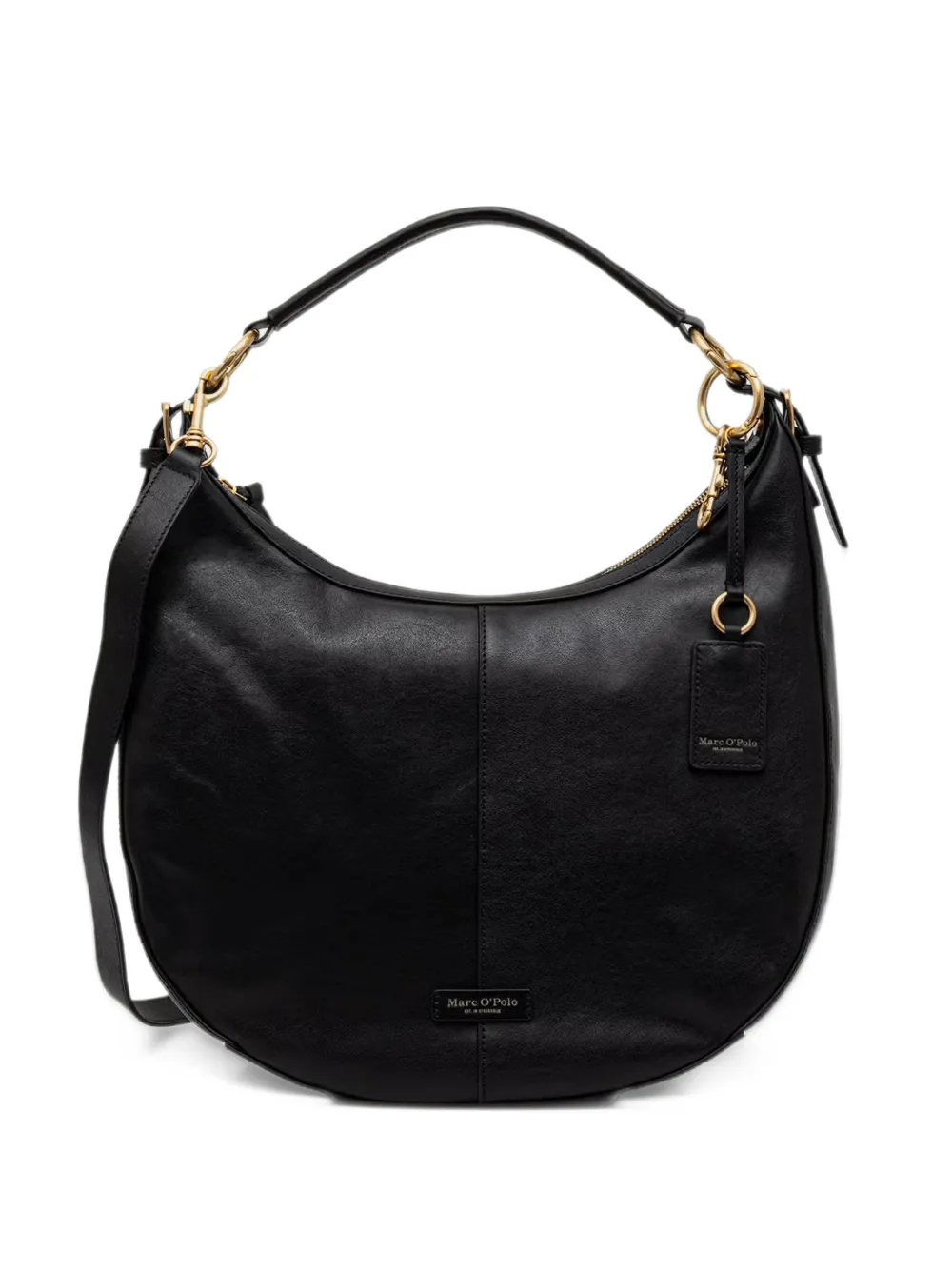 Marc O'Polo medium Philine logo-patch tote bag Zwart
