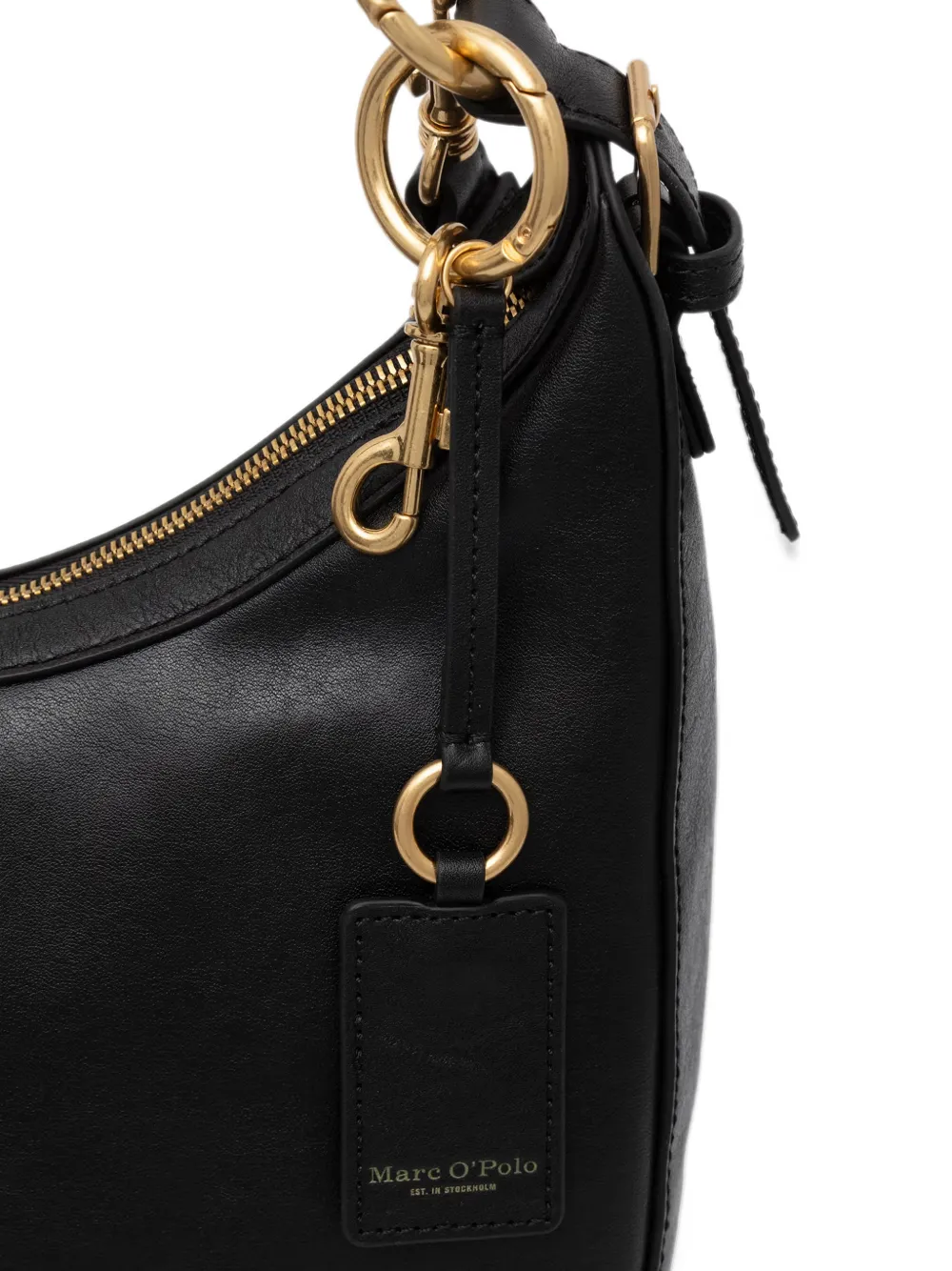 Marc O'Polo medium Philine logo-patch tote bag Zwart