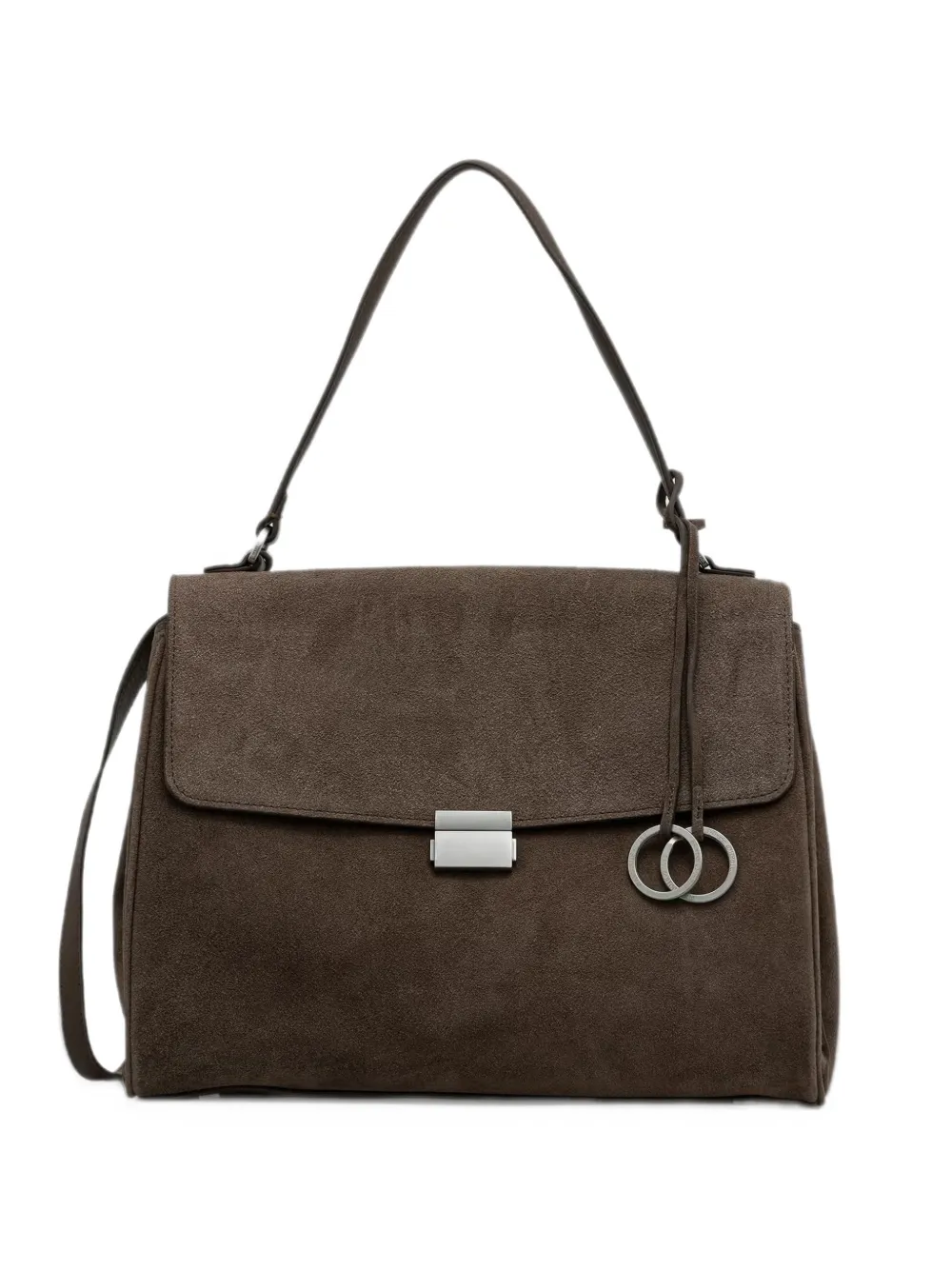 Marc O'Polo Goldy suede-finish tote bag Bruin