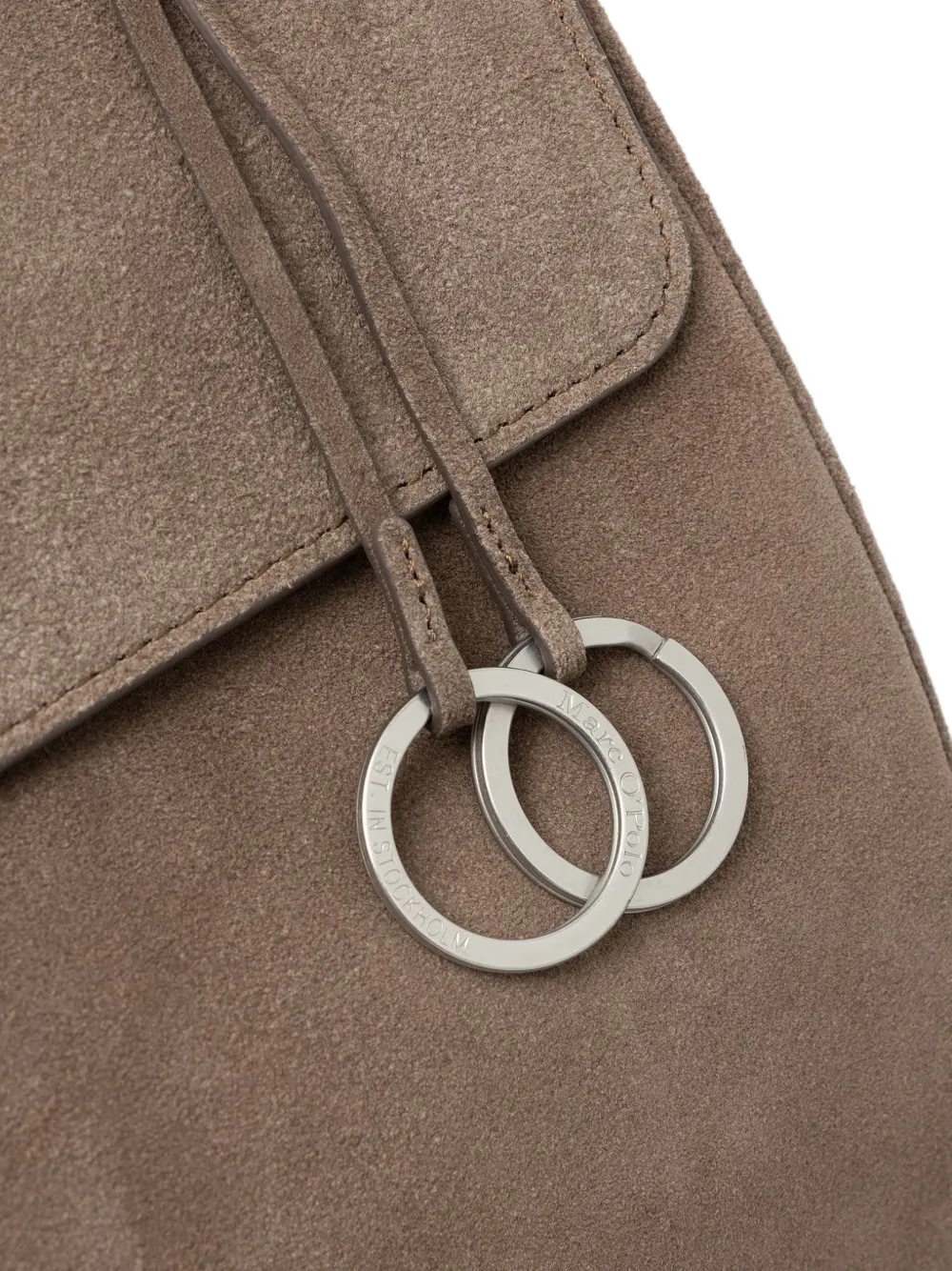 Marc O'Polo Goldy suede-finish tote bag Bruin