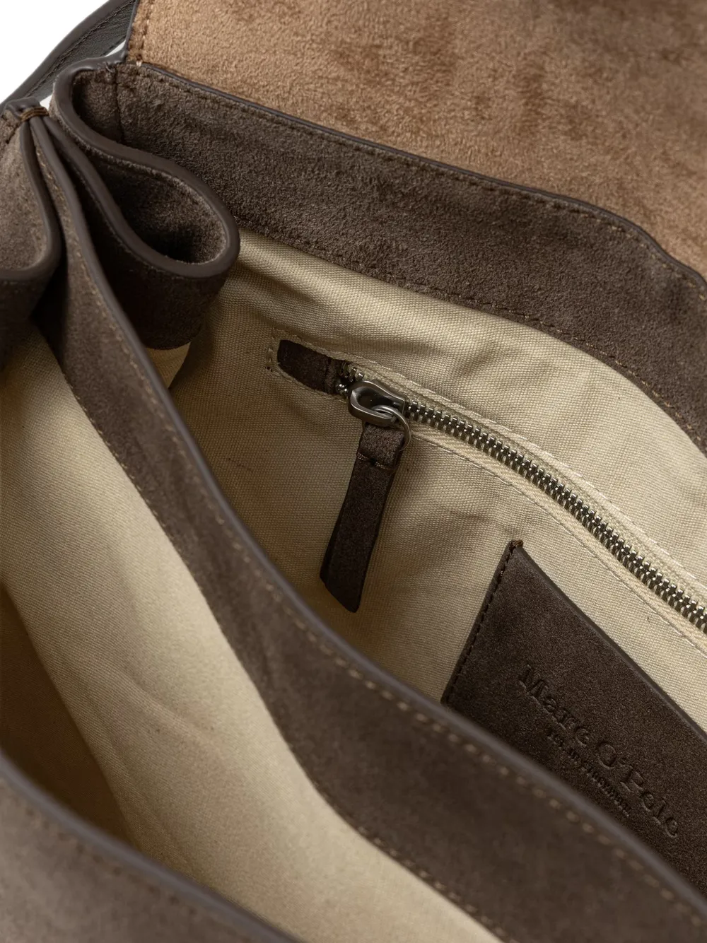 Marc O'Polo Goldy suede-finish tote bag Bruin