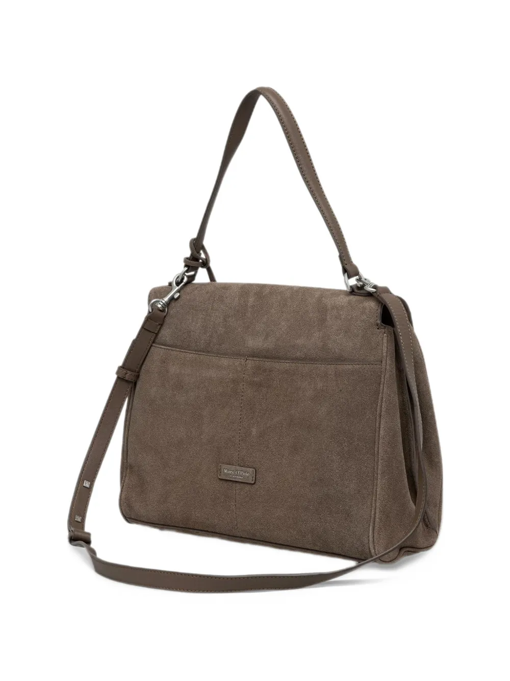 Marc O'Polo Goldy suede-finish tote bag Bruin