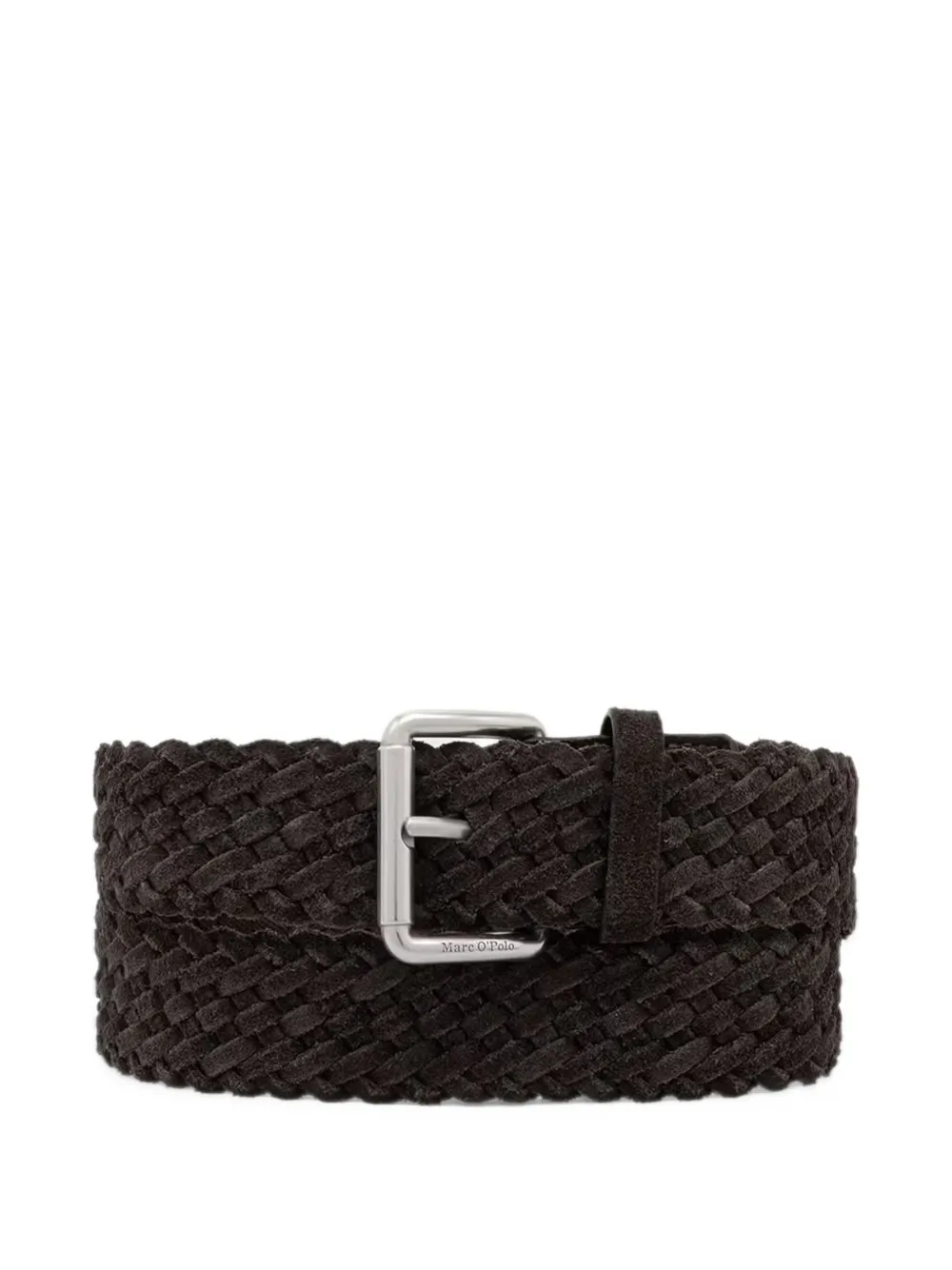 Marc O'Polo Vince braided suede belt Bruin