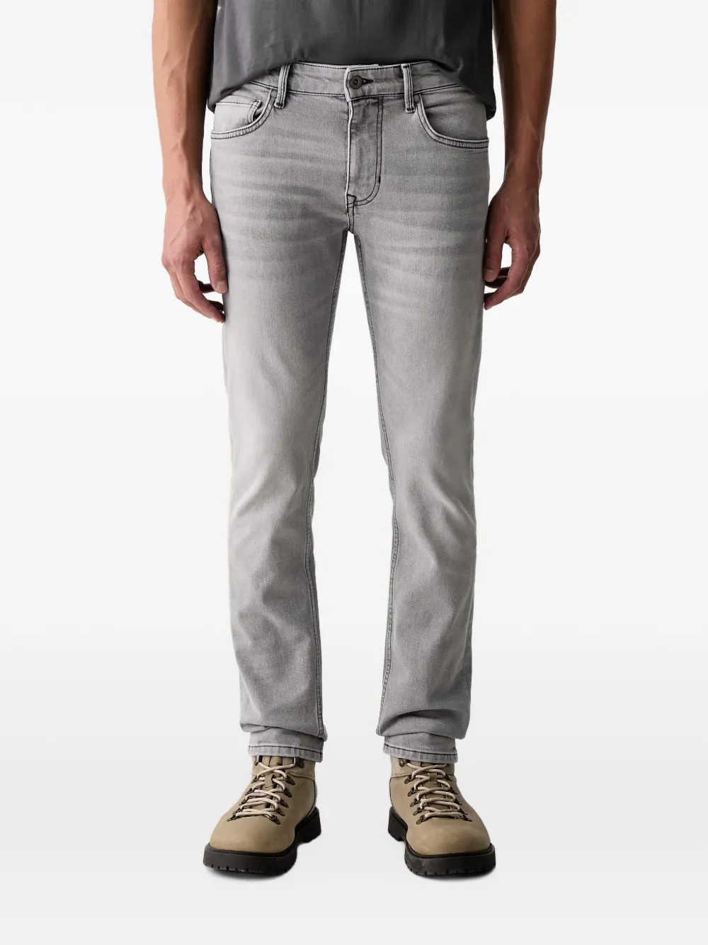 Marc O'Polo faded slim-fit jeans - Grigio