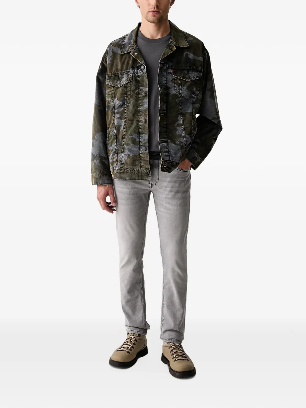 Marc O'Polo faded slim-fit jeans Grijs