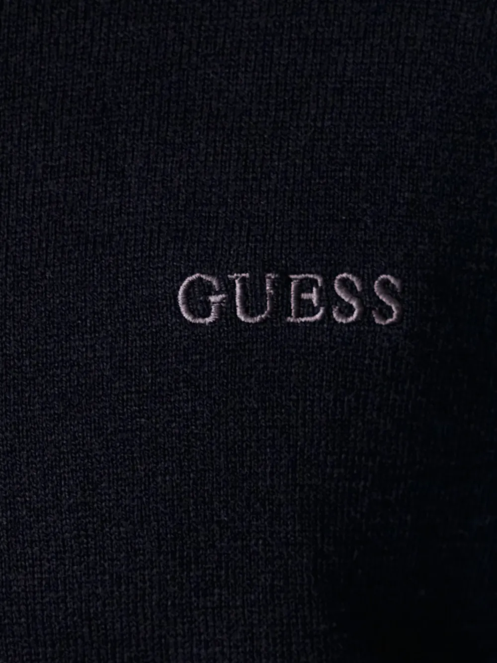 GUESS USA wool blend high neck sweater Blauw