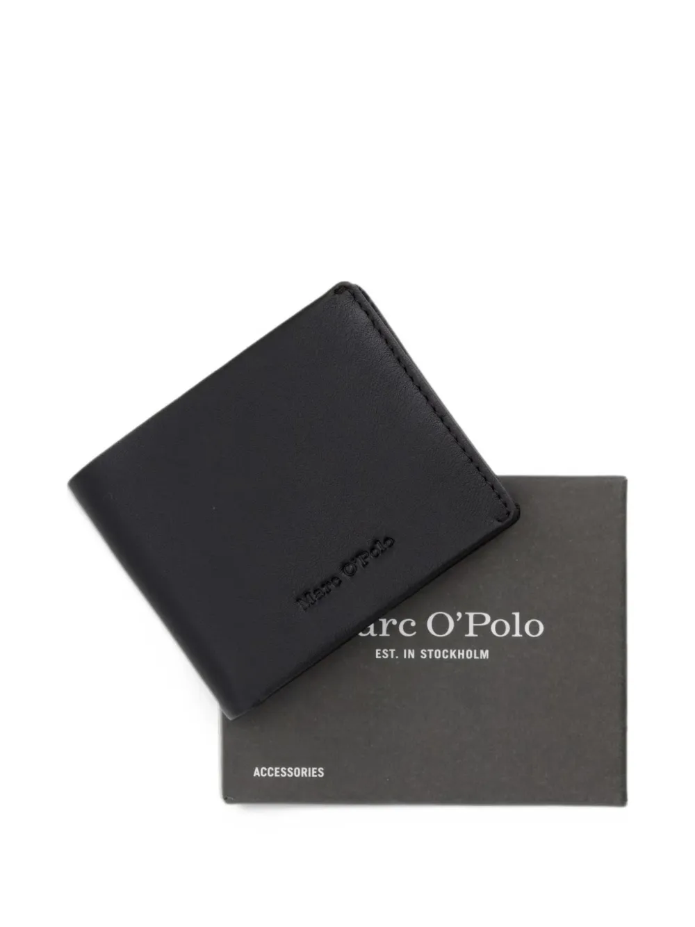 Marc O'Polo logo-debossed bifold wallet Bruin