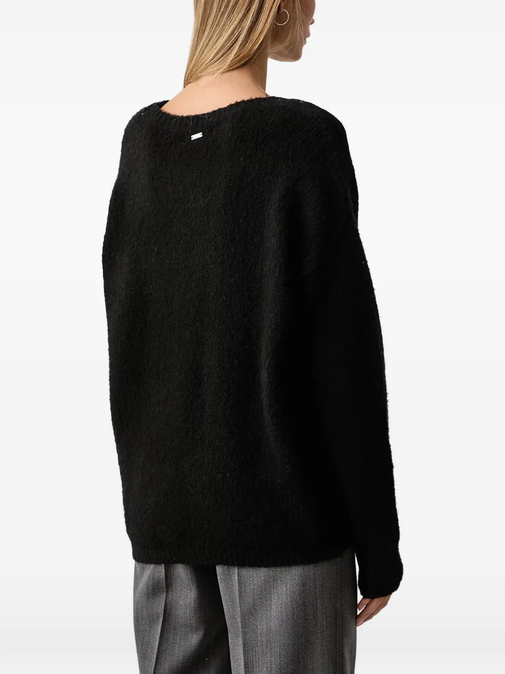 FRACOMINA brushed-knit sweater Zwart