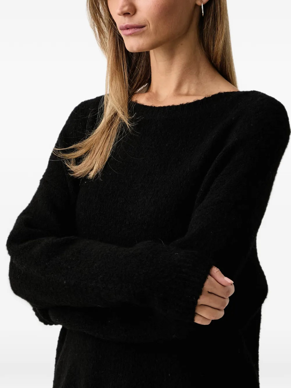 FRACOMINA brushed-knit sweater Zwart