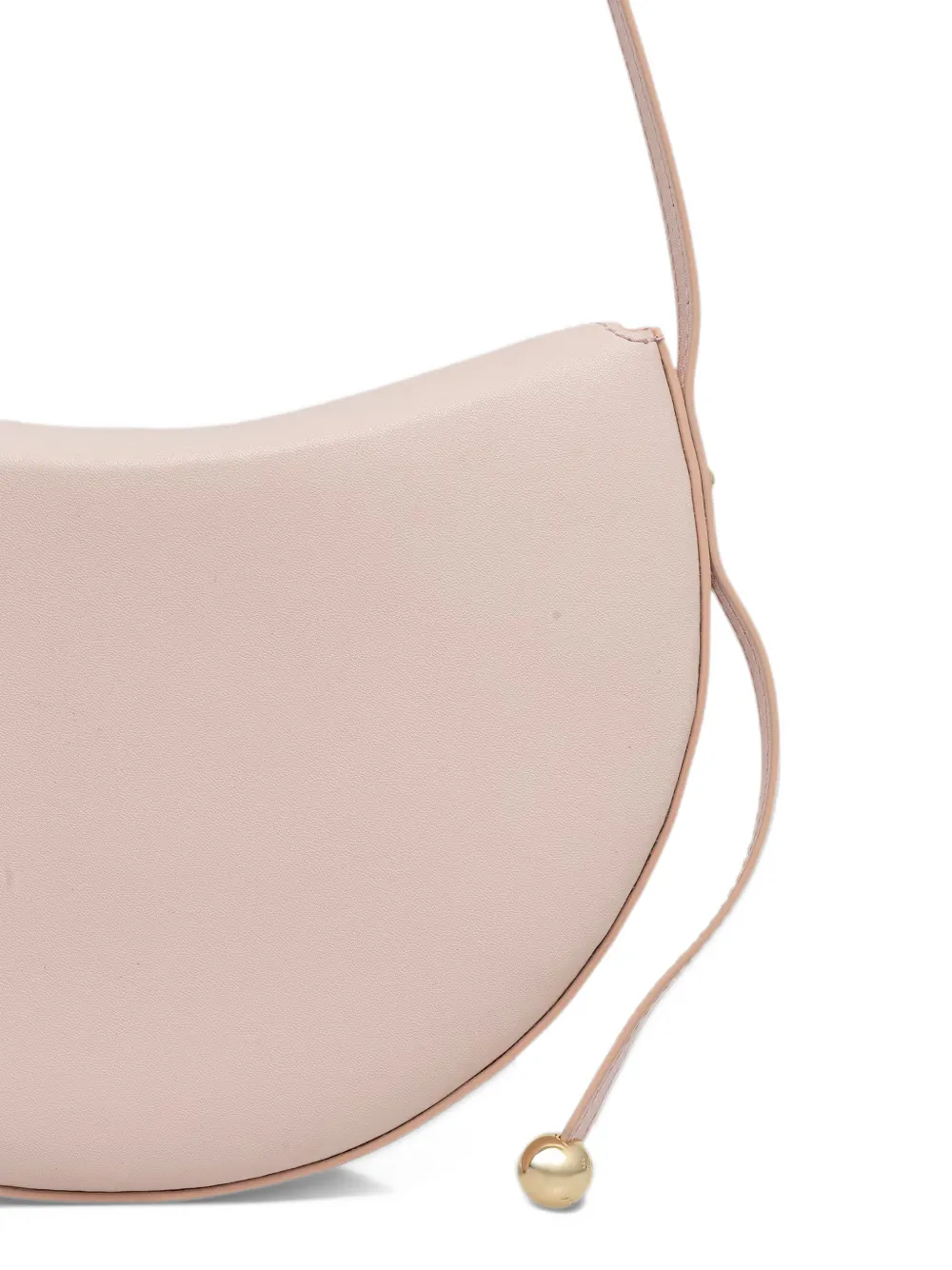 Furla small Moonstone crescent leather shoulder bag Roze