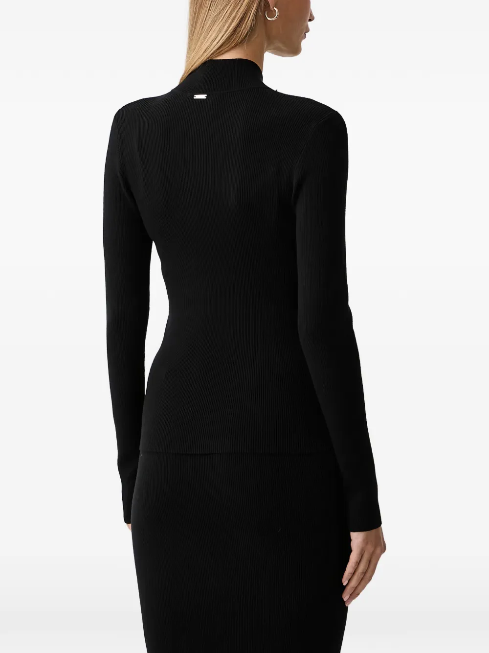 FRACOMINA cut-out logo-embellished sweater Zwart