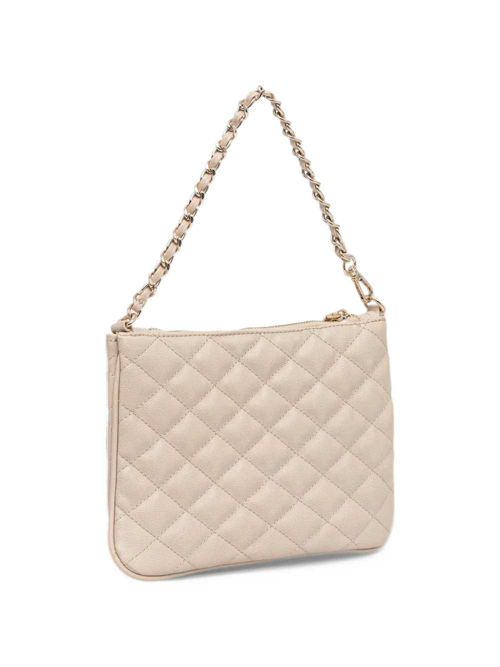 GUESS USA quilted logo-plaque tote bag Beige