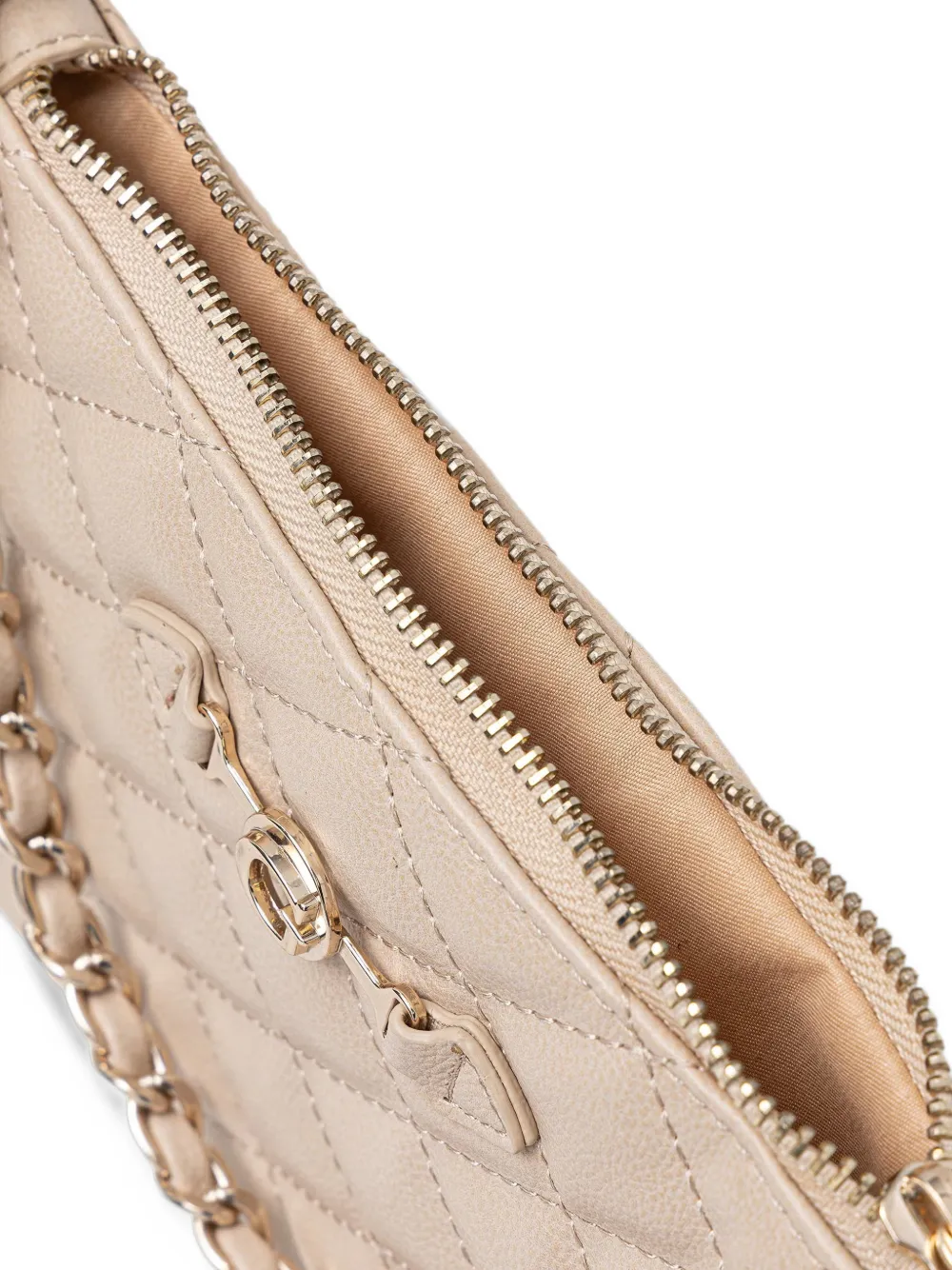 GUESS USA quilted logo-plaque tote bag Beige
