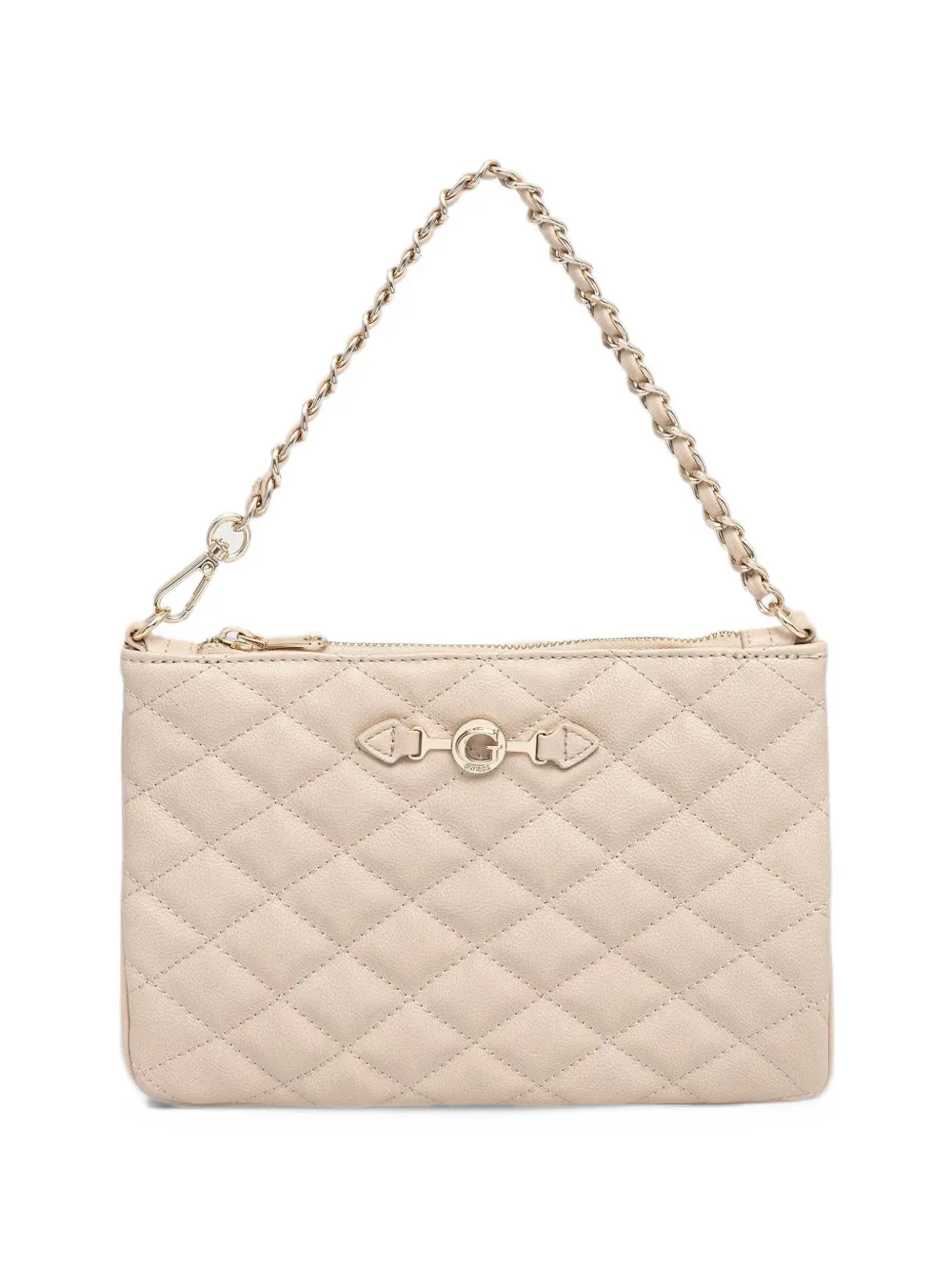 GUESS USA quilted logo-plaque tote bag Beige