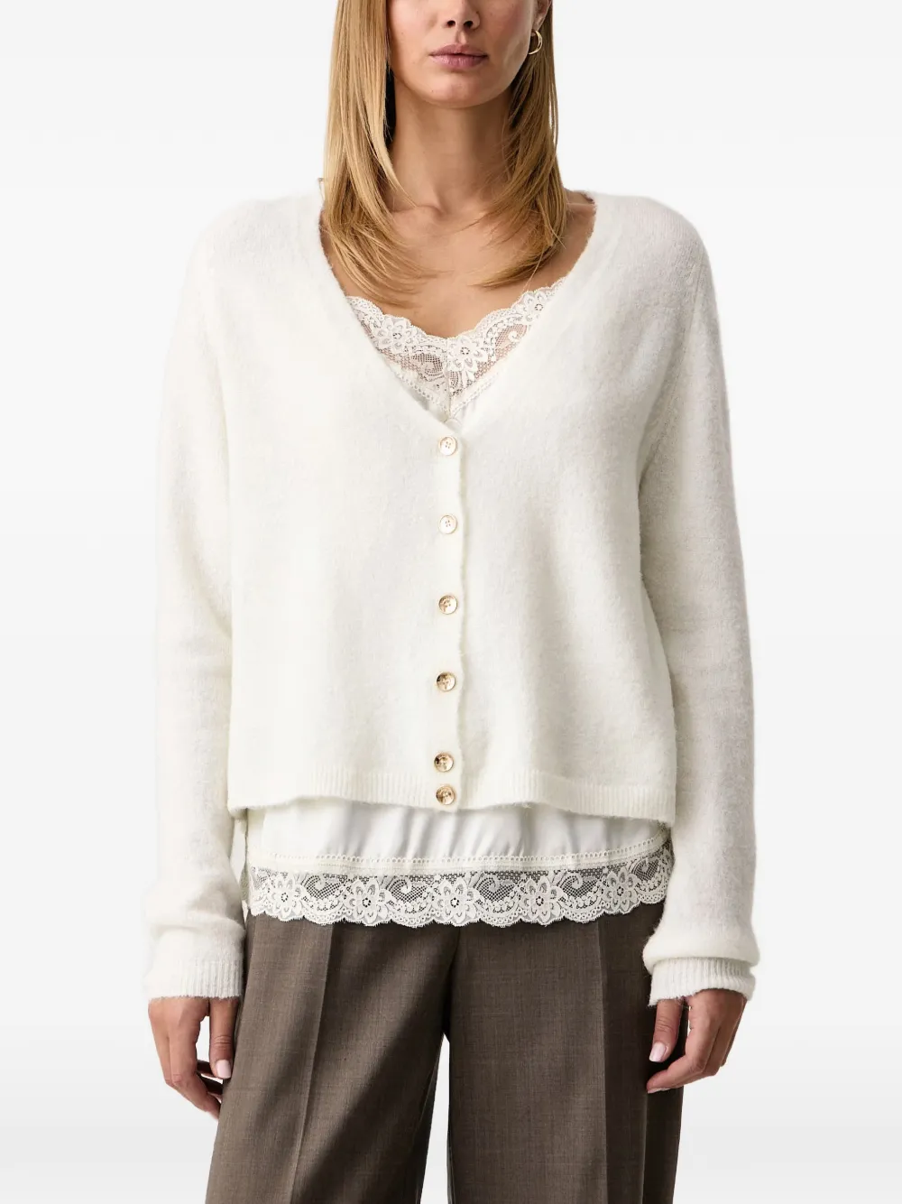 FRACOMINA button-up cardigan - Bianco