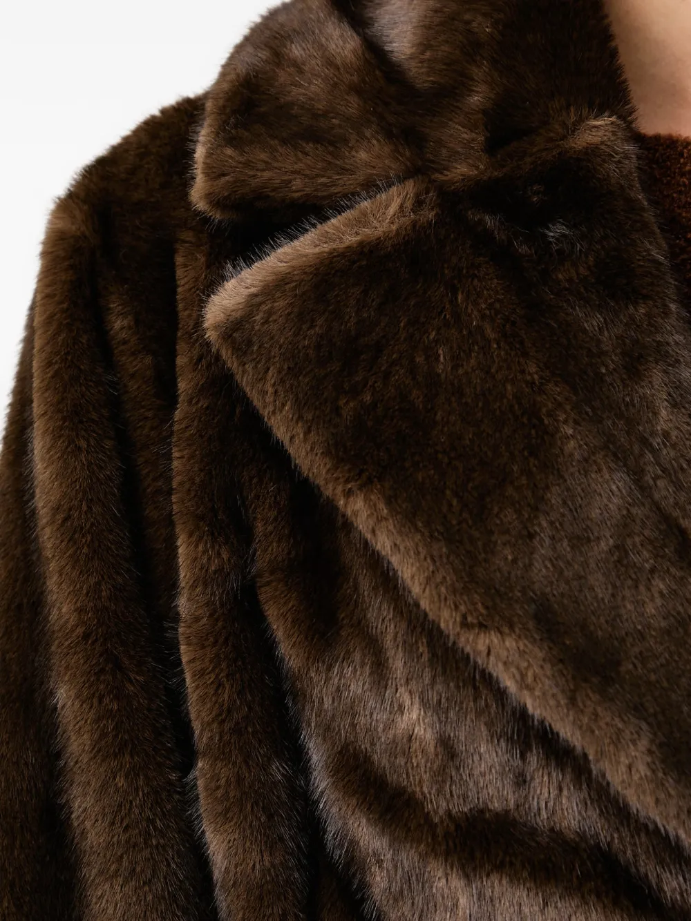 FRACOMINA classic long sleeves belted coat Bruin