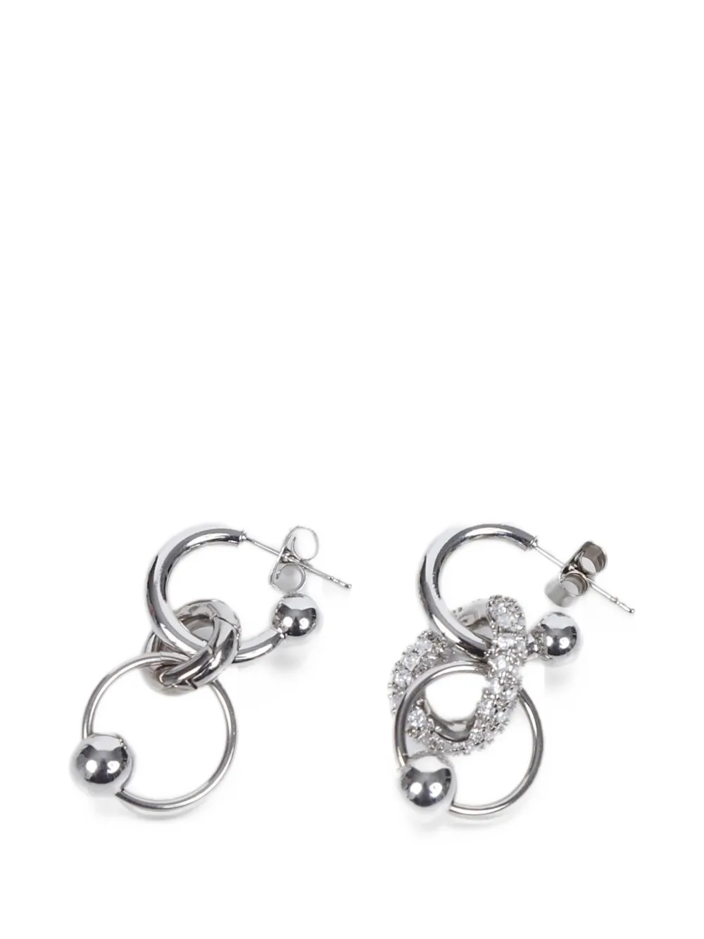 Justine Clenquet Alison hoop earrings - Argento