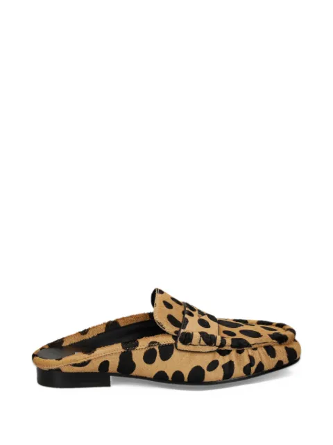 Bibi Lou cheetah-print pony-hair mules