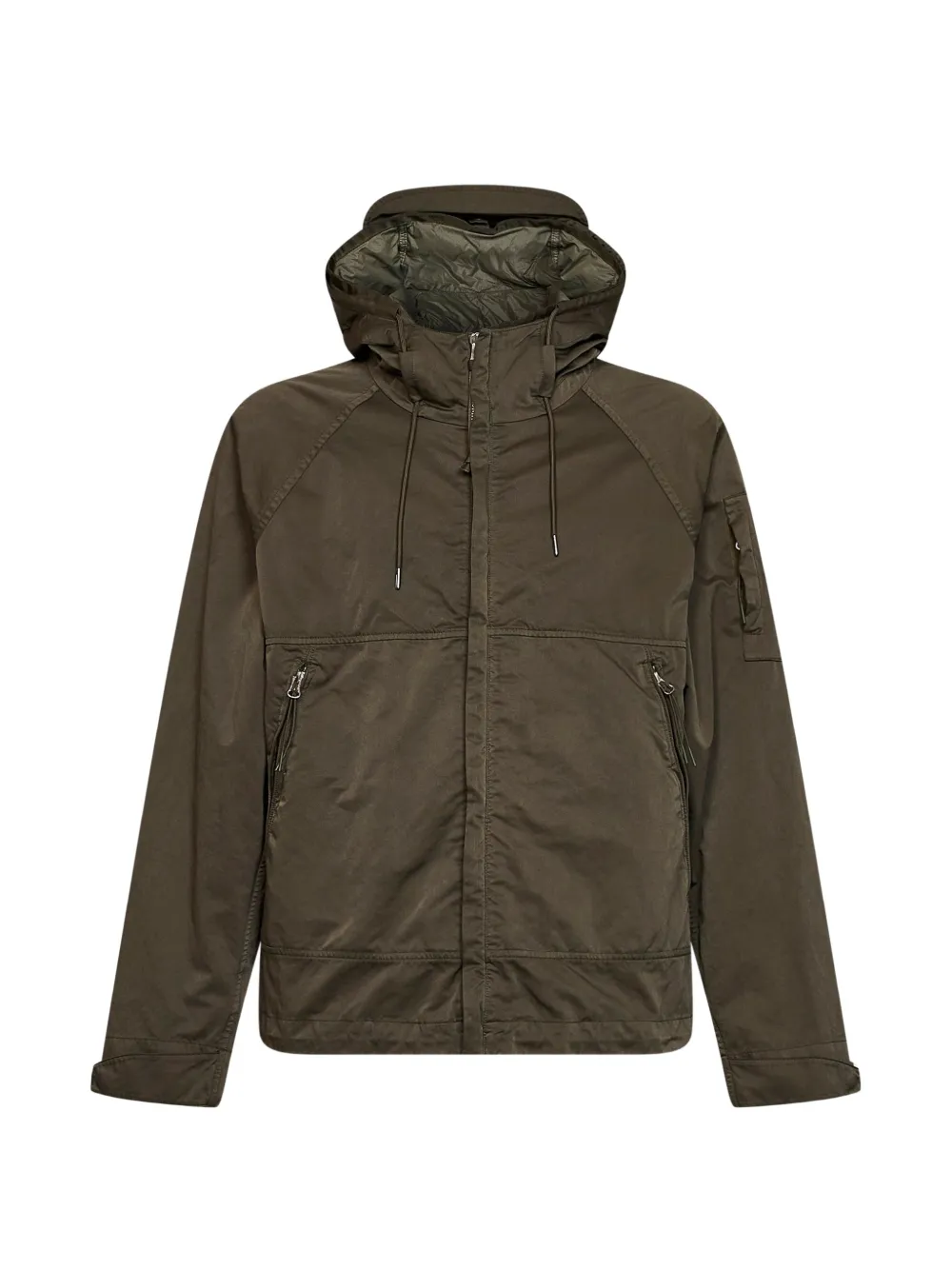 C.P. Company lens-detail hooded jacket Groen