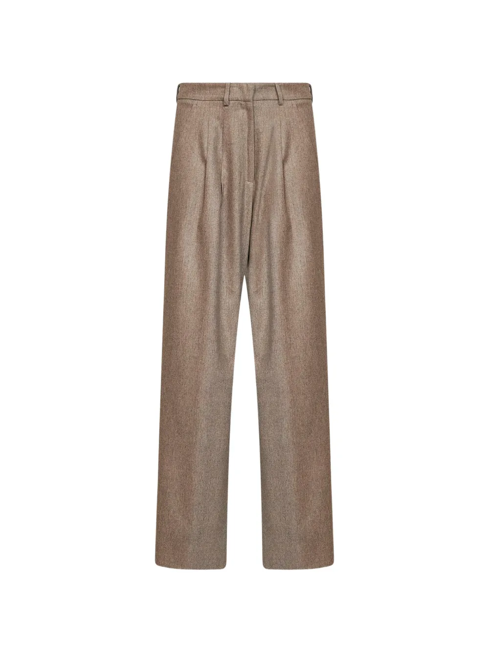 PT Torino Frankie pleated-waistband wide-leg tailored trousers Beige